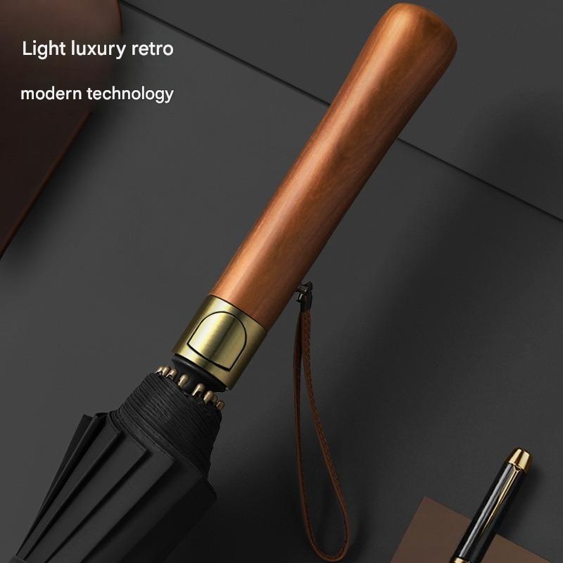 Golf Umbrella Large - 16 Ribs Golf Umbrella Wooden Handle