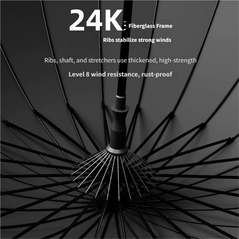 Extra Large 24 Ribs Long Handl - огляд і ціна Golf Umbrella Large