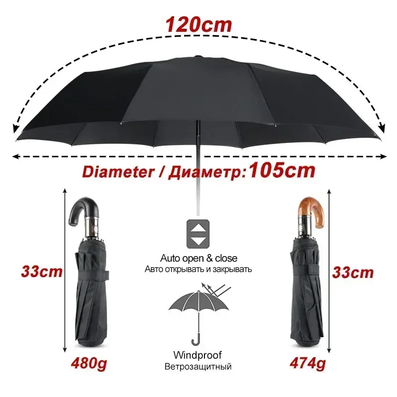 Luxury Reverse Umbrella Men Wo - огляд і ціна Golf Umbrella Large