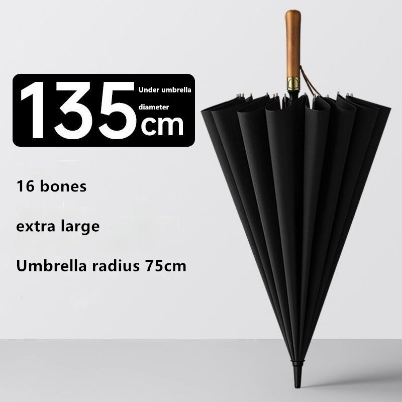16 Ribs Golf Umbrella Wooden H - огляд і ціна Golf Umbrella Large