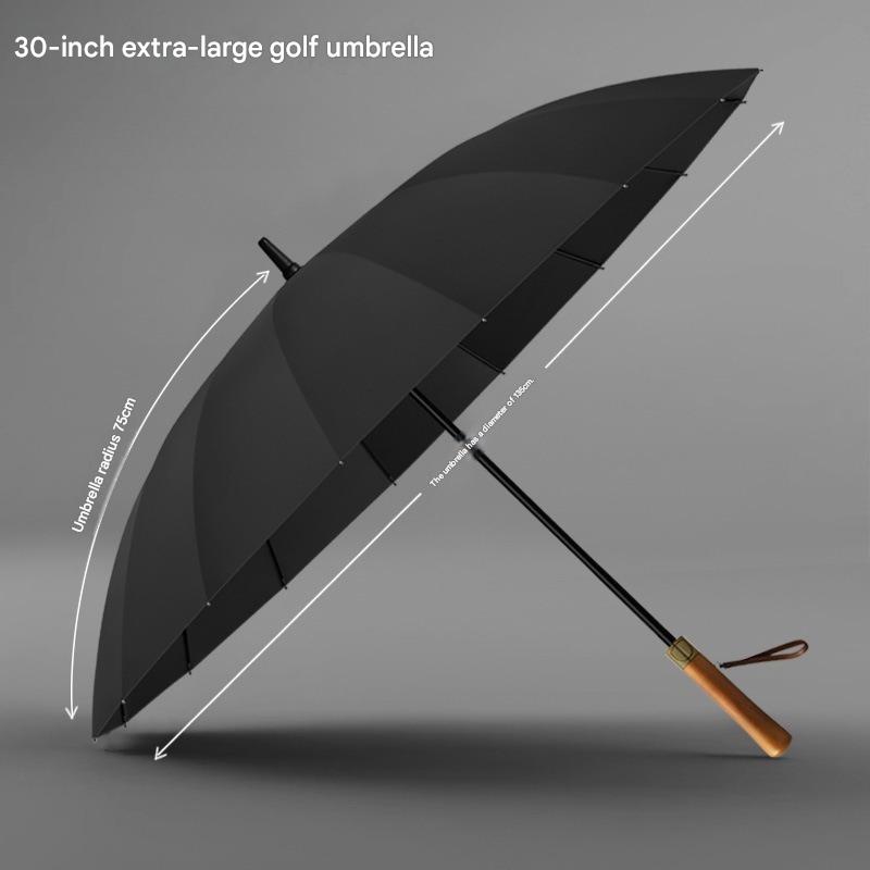 16 Ribs Golf Umbrella Wooden H - огляд і ціна Golf Umbrella Large