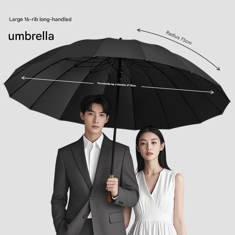 16 Ribs Golf Umbrella Wooden H - огляд і ціна Golf Umbrella Large
