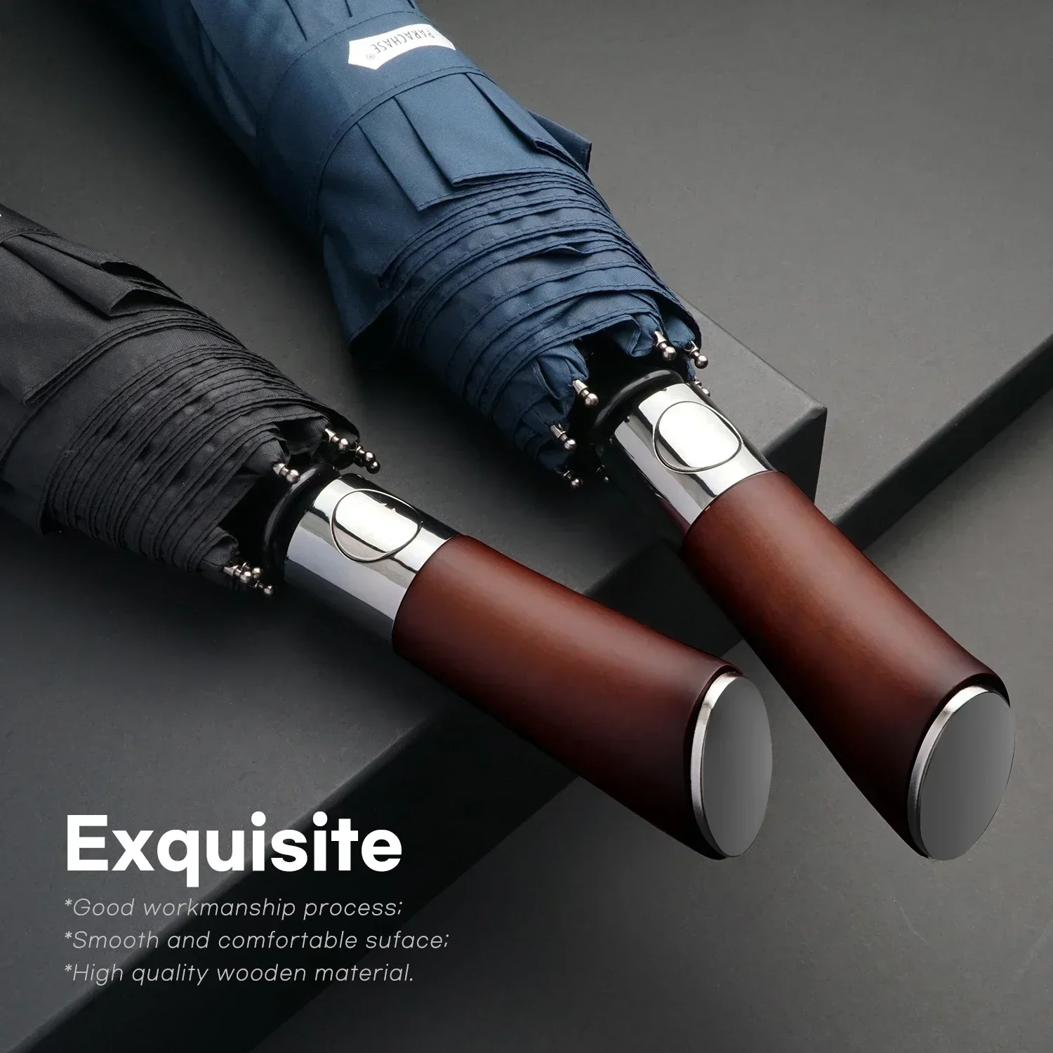 Wooden handle automatic umbrel - огляд і ціна Golf Umbrella Large