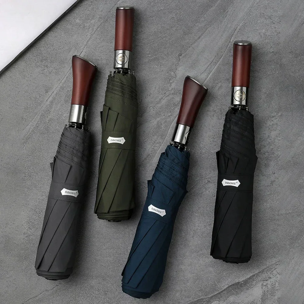 Wooden handle automatic umbrel - огляд і ціна Golf Umbrella Large