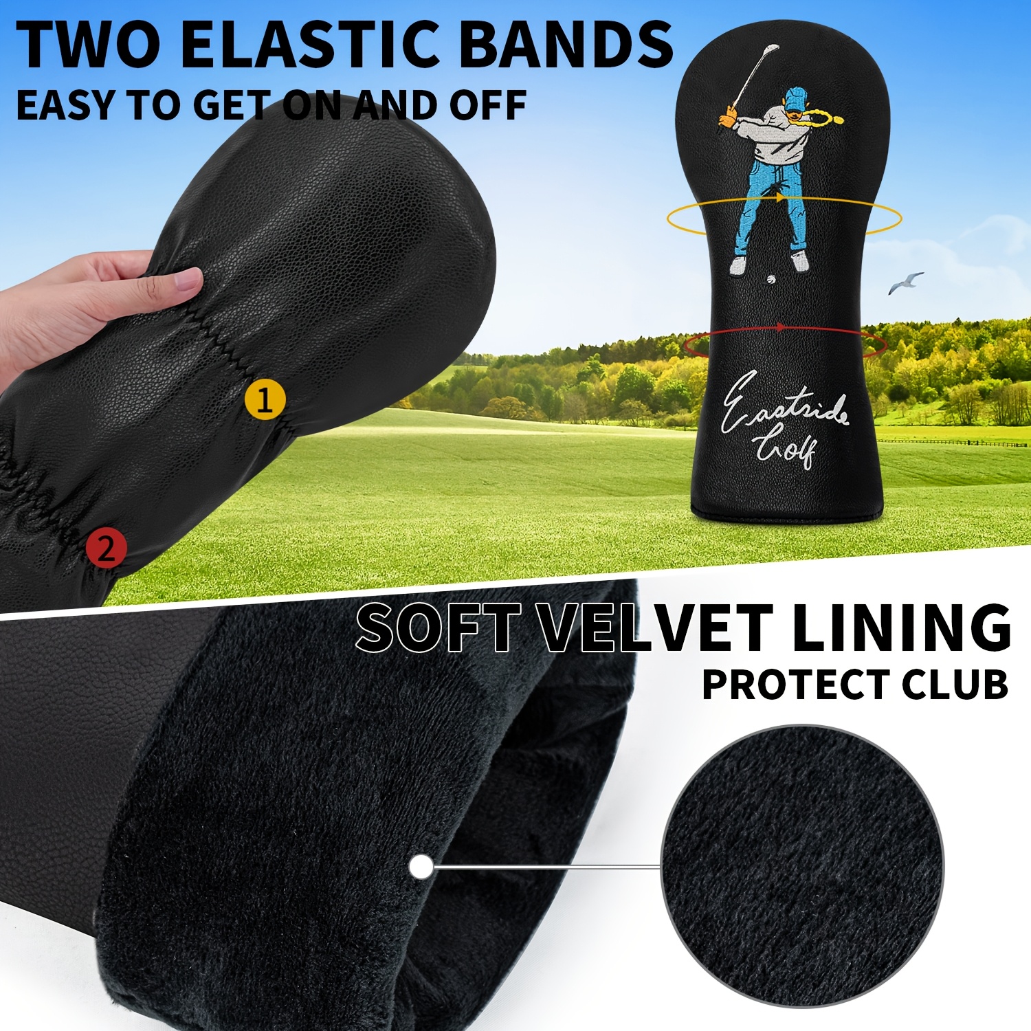 1pc/4pcs Golf Club Head Cover  - огляд і ціна Golf Equipment Suppliers