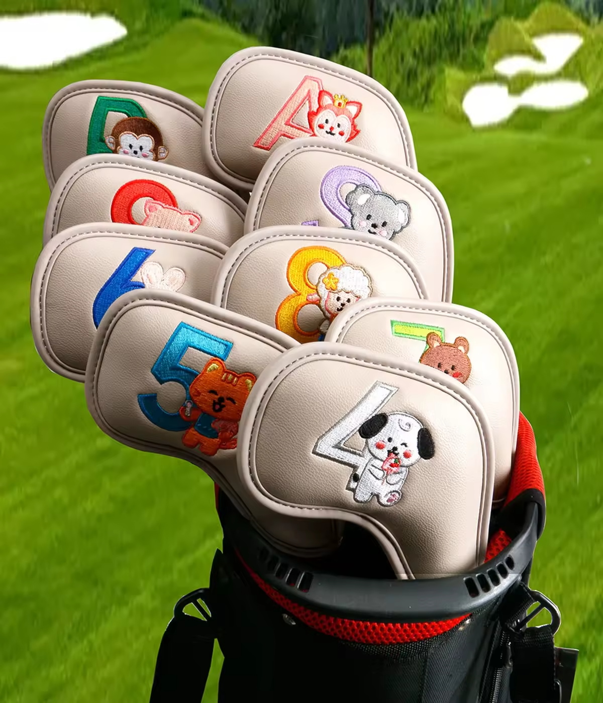 9Pcs Cute Cartoon Animal Golf  - огляд і ціна Golf Equipment Suppliers
