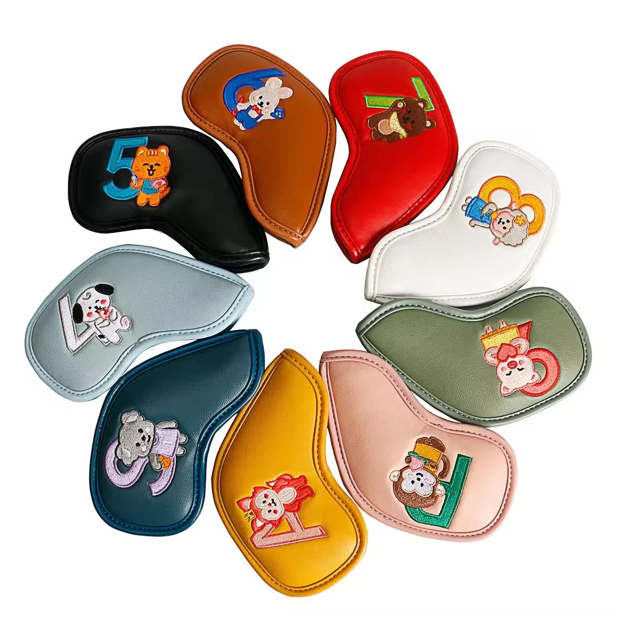 9Pcs Cute Cartoon Animal Golf  - огляд і ціна Golf Equipment Suppliers