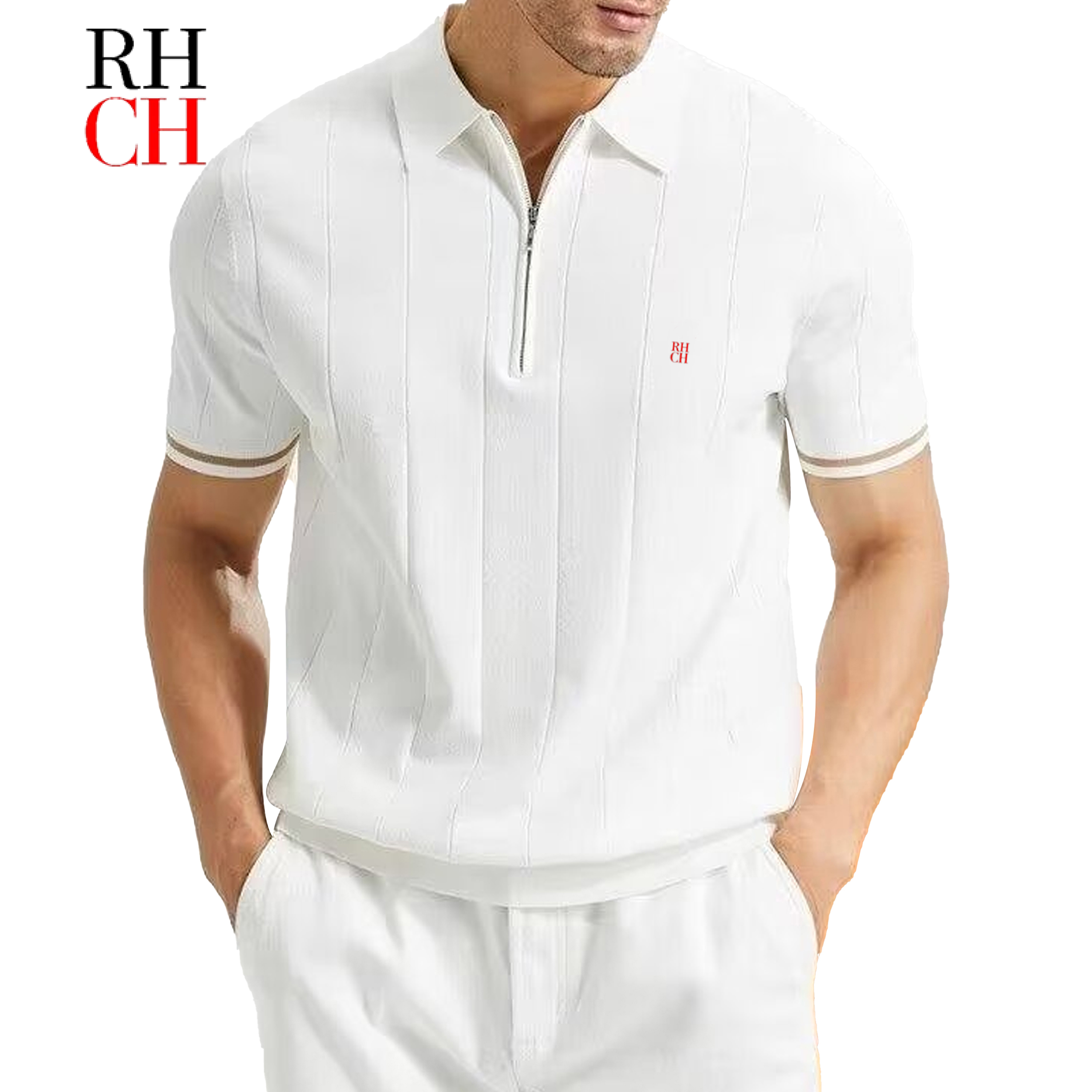 RHCH Men Half Zip Collar Short - огляд і ціна Golf Equipment Wholesale