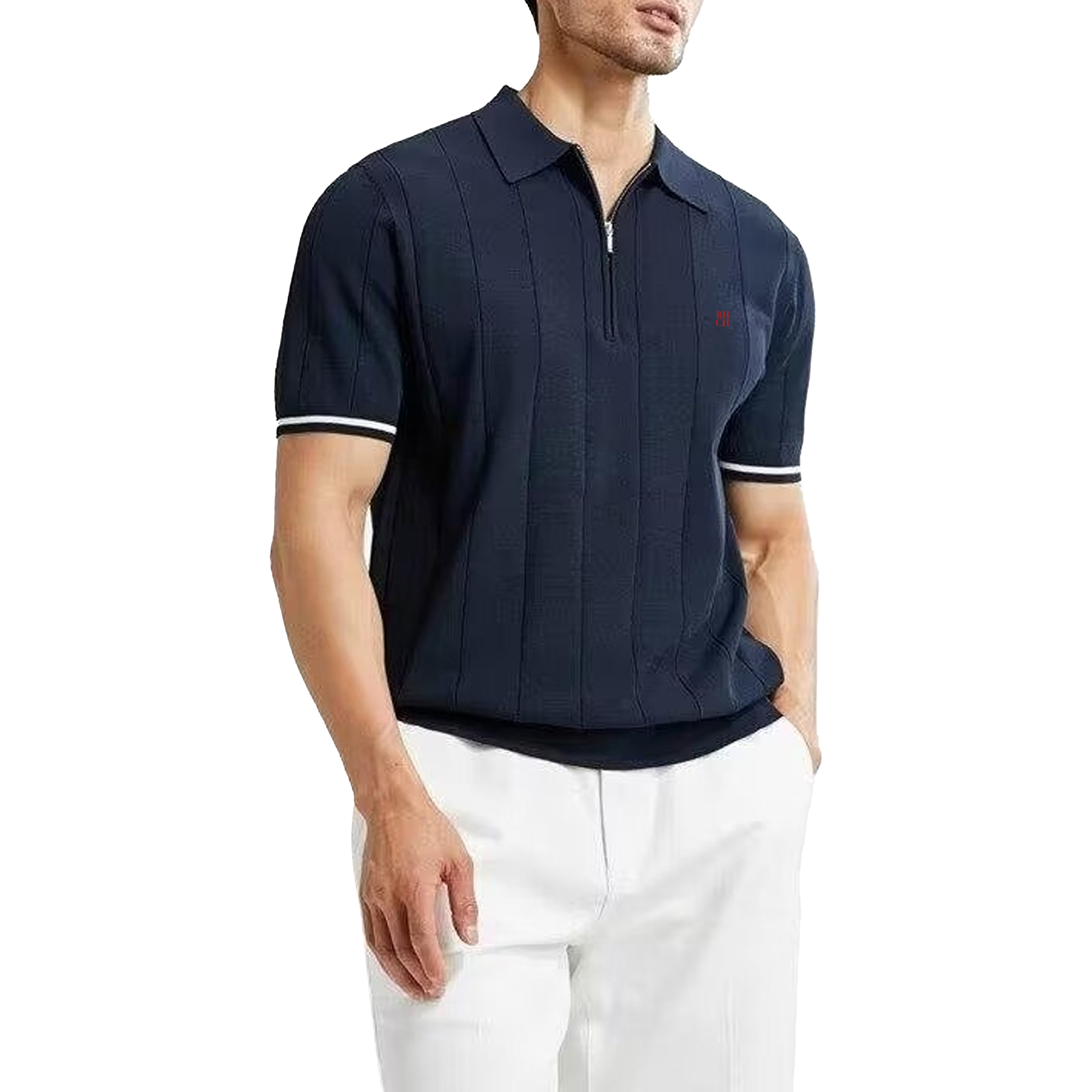 RHCH Men Half Zip Collar Short - огляд і ціна Golf Equipment Wholesale